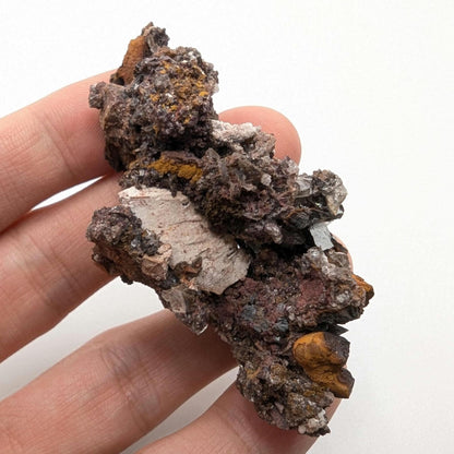 34g Goethite after Selenite - Pseudomorph Mineral - Santa Eulalia, Mexico - Natural Mineral Specimen - Goethite Crystal Cluster