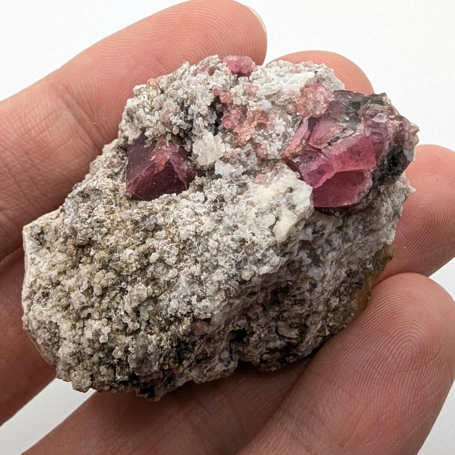 47g Raspberry Garnet from Sierra de Cruces, Mexico - Pink Grossular Garnet Mineral Specimen - Raw Garnet Crystal Cluster
