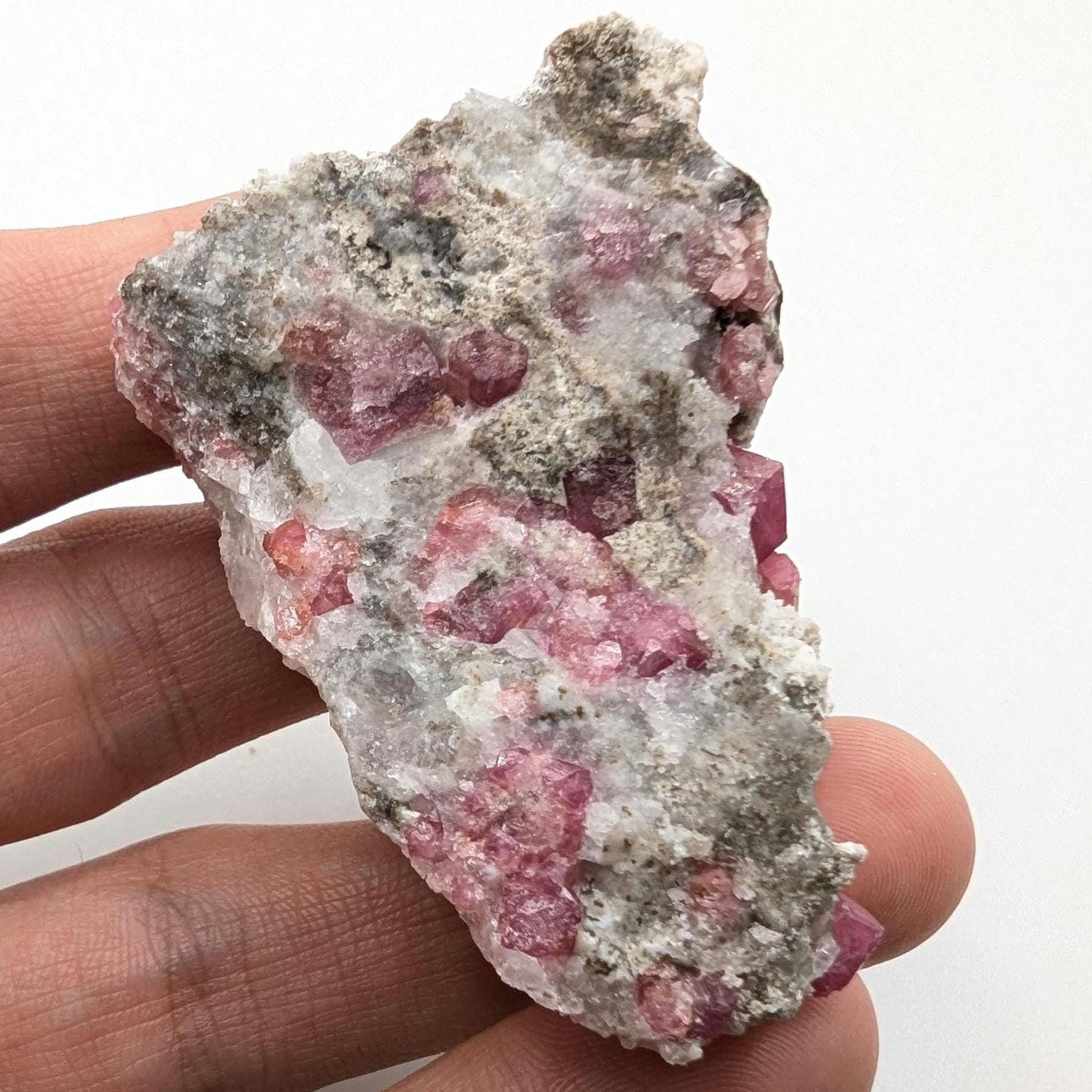 49g Raspberry Garnet from Sierra de Cruces, Mexico - Pink Grossular Garnet Mineral Specimen - Raw Garnet Crystal Cluster