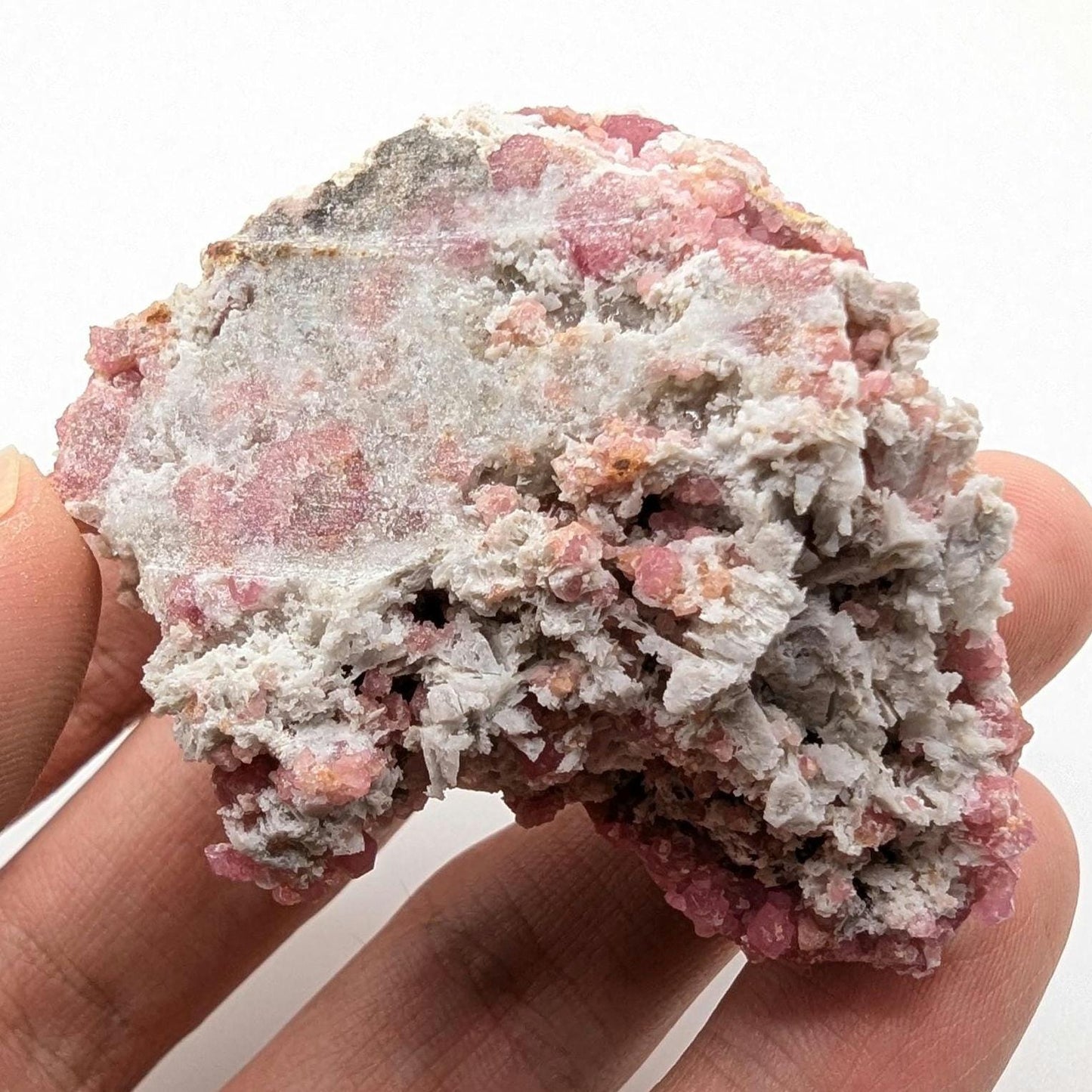 72g Raspberry Garnet from Sierra de Cruces, Mexico - Pink Grossular Garnet Mineral Specimen - Raw Garnet Crystal Cluster