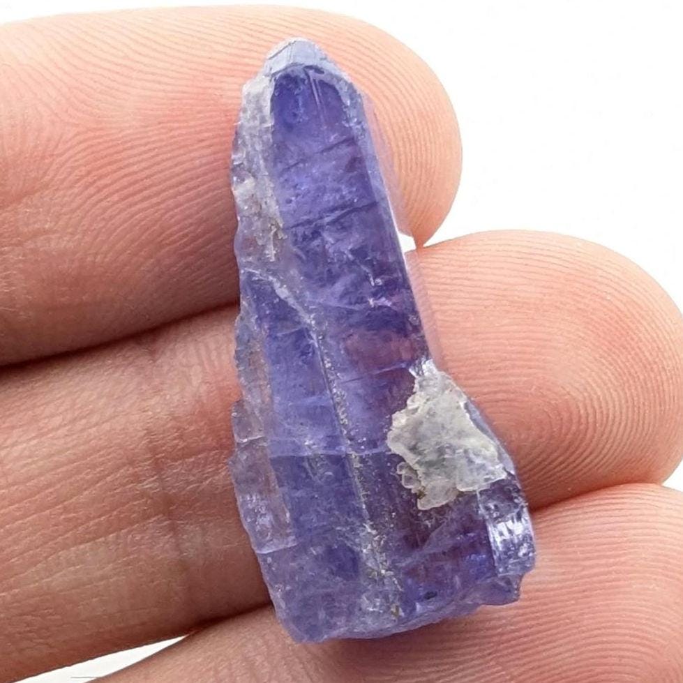 20.77ct Tanzanite Gemstone - Tanzanite Crystal Specimen from Merelani Hills, Tanzania - Heated Tanzanite Stone - Natural Rough Tanzanite