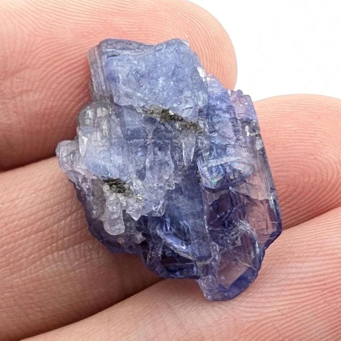 20.04ct Tanzanite Gemstone - Tanzanite Crystal Specimen from Merelani Hills, Tanzania - Heated Tanzanite Stone - Natural Rough Tanzanite