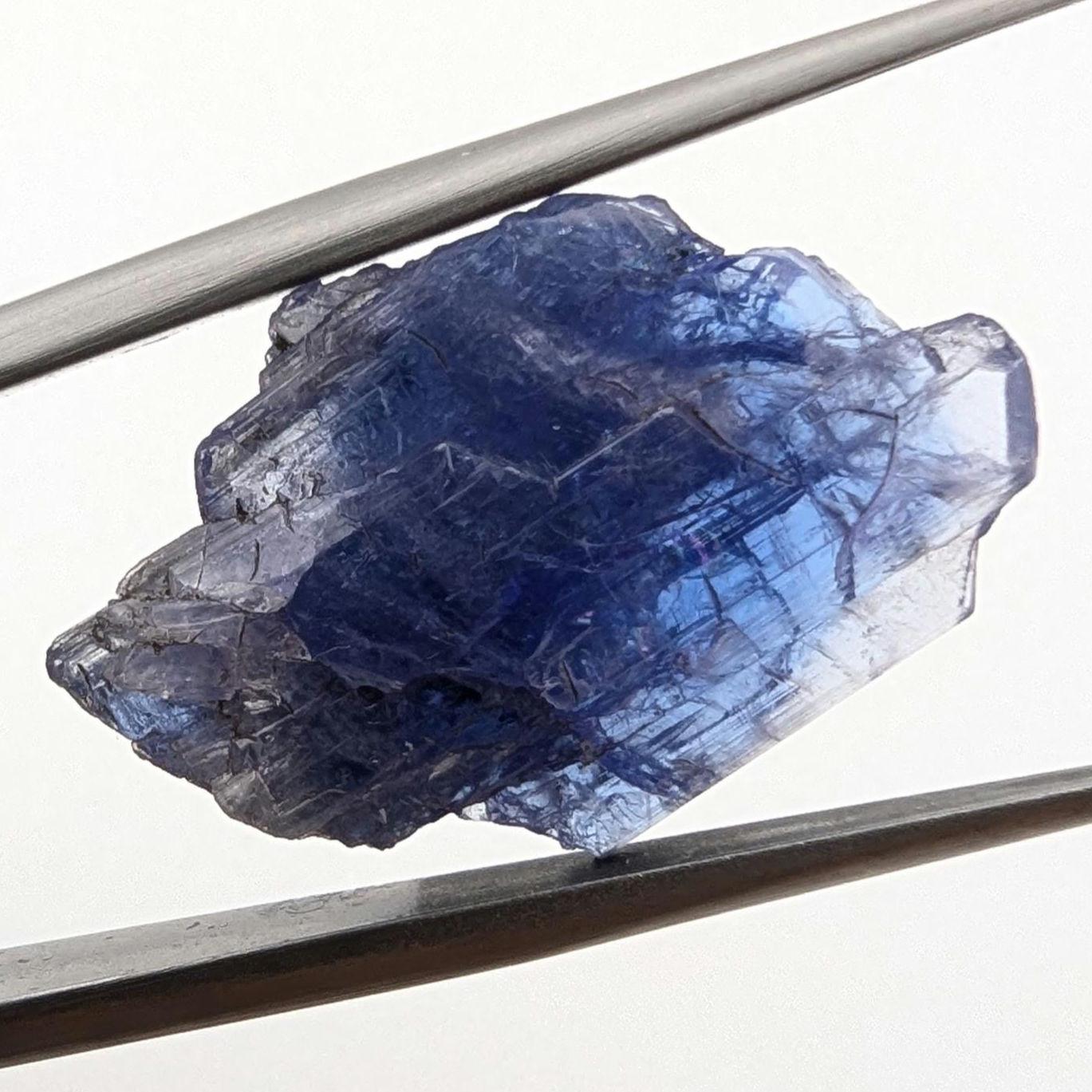 20.04ct Tanzanite Gemstone - Tanzanite Crystal Specimen from Merelani Hills, Tanzania - Heated Tanzanite Stone - Natural Rough Tanzanite