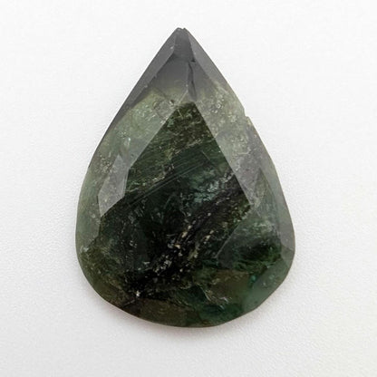 14.05ct Rosecut Tourmaline - Green and Blue Tourmaline Rosecut Gemstone - Indicolite and Green Tourmaline - Faceted Tourmaline Cabochon