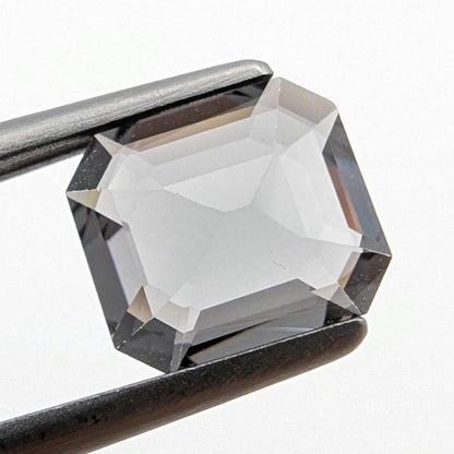 1.51ct Metallic Grey Spinel - Burmese Spinel - Natural Untreated Spinel Gemstone - Octagon Cut Gray Spinel - Faceted Loose Spinel