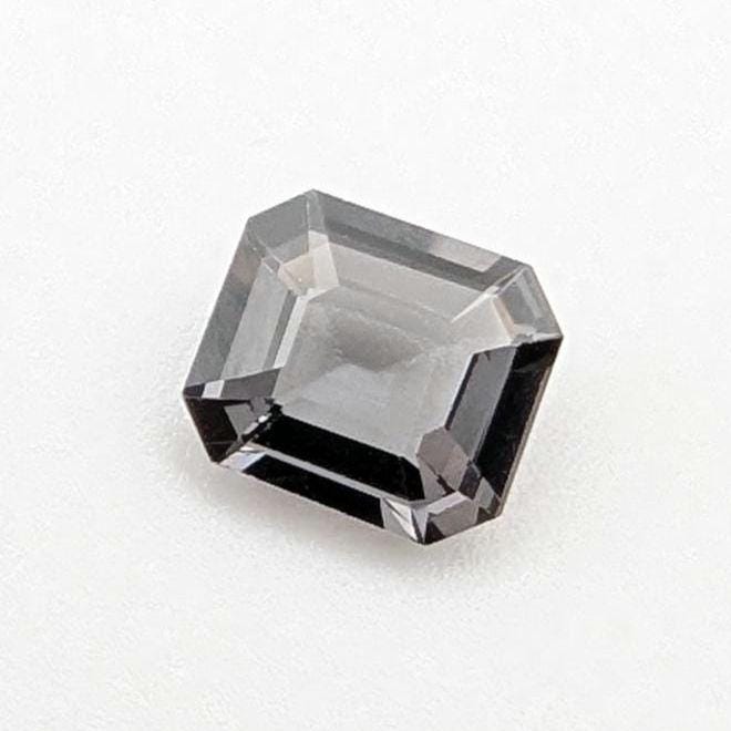 1.51ct Metallic Grey Spinel - Burmese Spinel - Natural Untreated Spinel Gemstone - Octagon Cut Gray Spinel - Faceted Loose Spinel