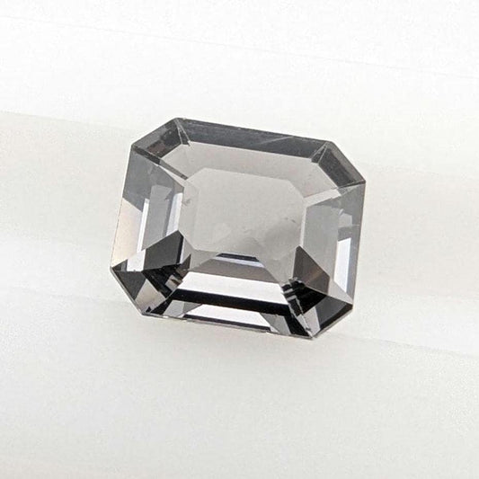 1.51ct Metallic Grey Spinel - Burmese Spinel - Natural Untreated Spinel Gemstone - Octagon Cut Gray Spinel - Faceted Loose Spinel