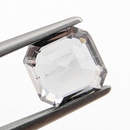 1.55ct Metallic Grey Spinel - Burmese Spinel - Natural Untreated Spinel Gemstone - Octagon Cut Gray Spinel - Faceted Loose Spinel