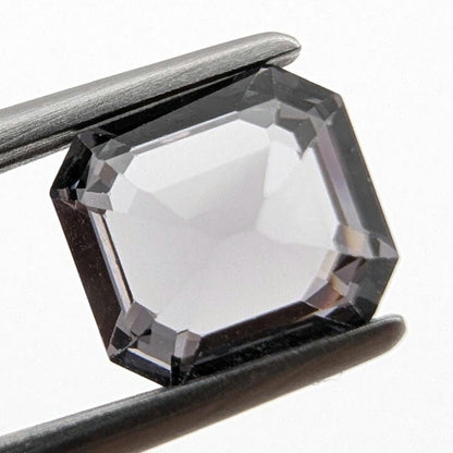 1.56ct Metallic Grey Spinel - Burmese Spinel - Natural Untreated Spinel Gemstone - Octagon Cut Gray Spinel - Faceted Loose Spinel