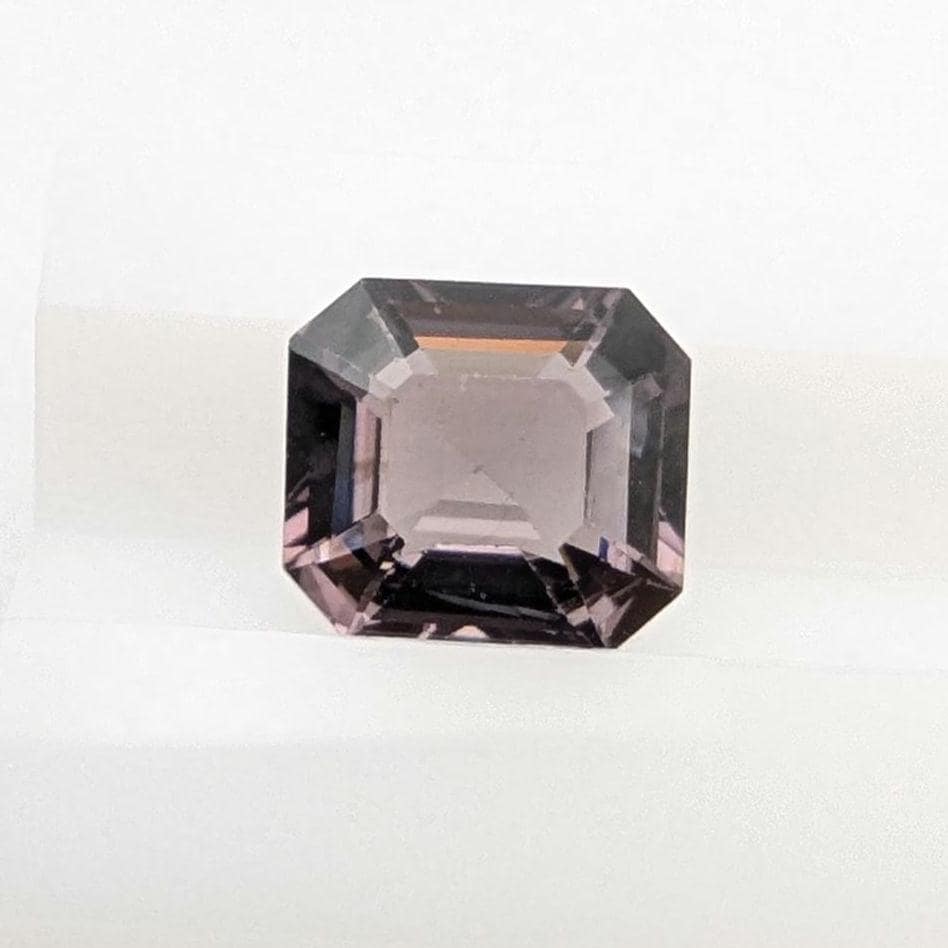 1.57ct Metallic Grey Purple Spinel - Burmese Spinel - Natural Untreated Spinel Gemstone - Octagon Cut Purplish Spinel - Faceted Loose Spinel