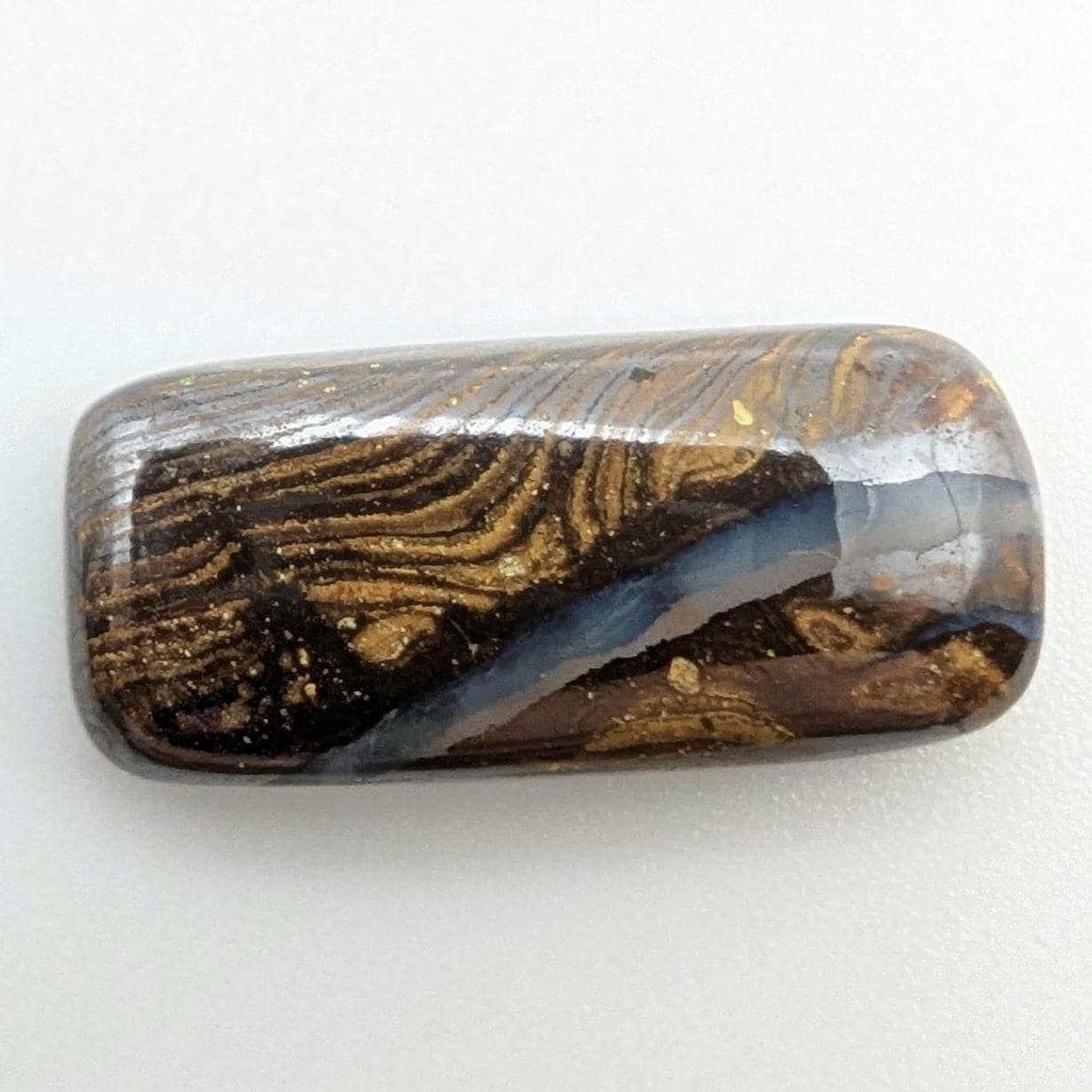 5.27ct Boulder Opal Gem - Boulder Opal Cabochon from Koroit, Australia - Natural Boulder Opal - Australian Opal - Natural Opal Gemstone