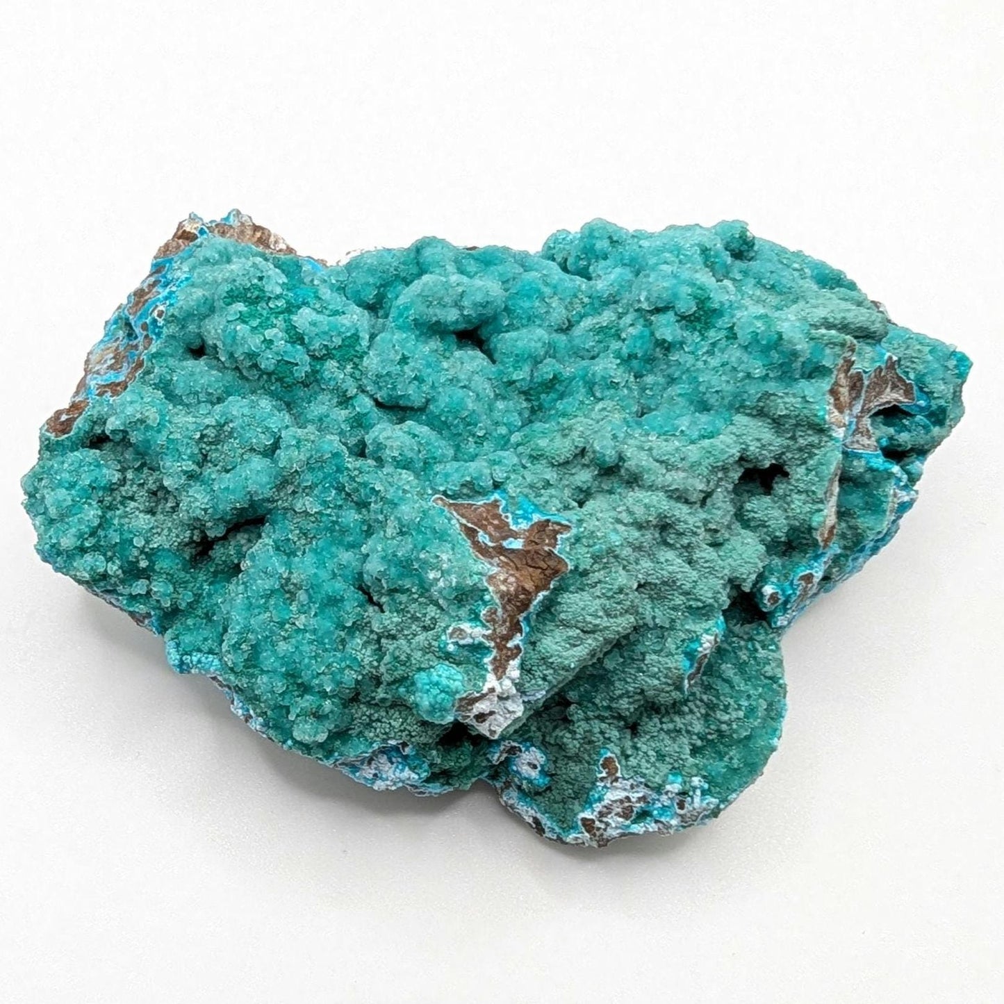 161g Hemimorphite with Aurichalcite Specimen - High Quality Blue Hemimorphite Mineral - Palabanda, Republic of Congo - Hemimorphite Crystal