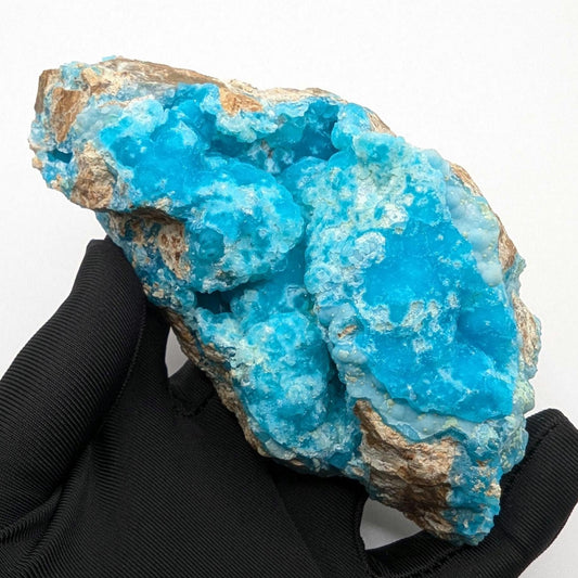 428g Hemimorphite Fine Mineral Specimen - High Quality Blue Hemimorphite Mineral - Palabanda, Republic of Congo - Hemimorphite Crystal