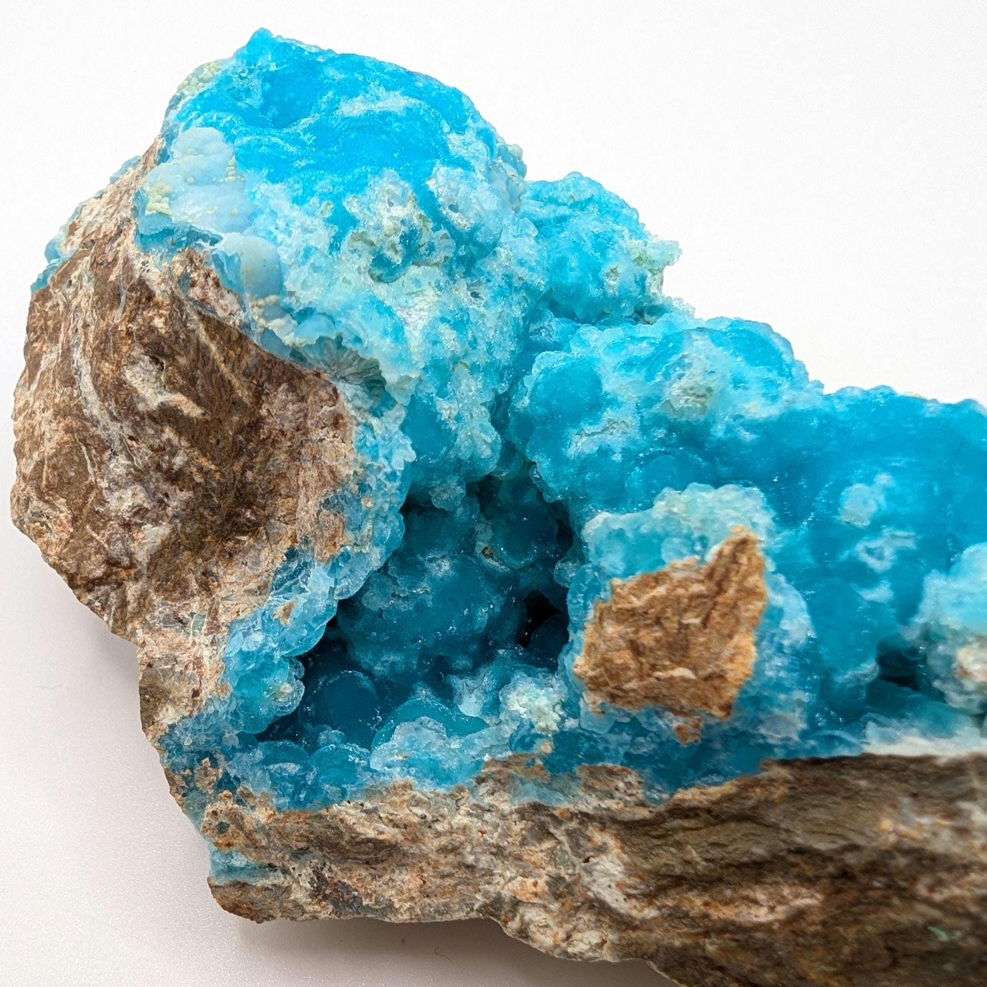 428g Hemimorphite Fine Mineral Specimen - High Quality Blue Hemimorphite Mineral - Palabanda, Republic of Congo - Hemimorphite Crystal