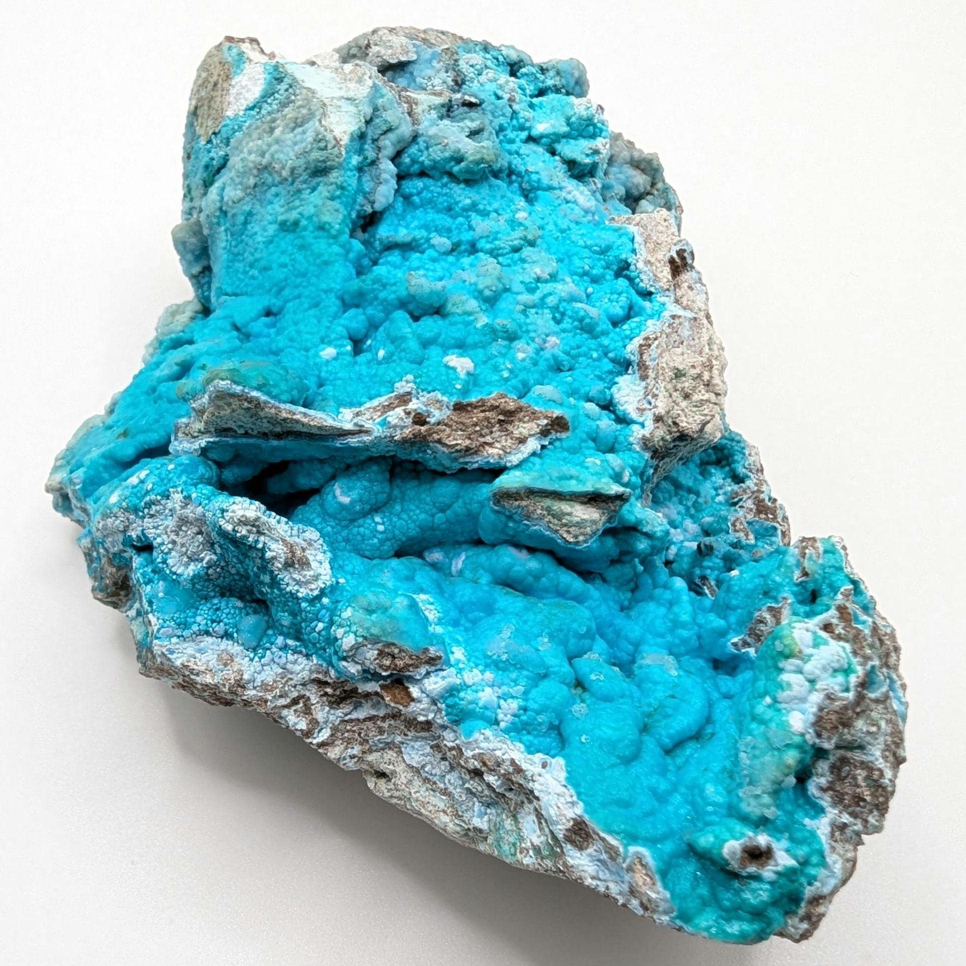 368g Hemimorphite Fine Mineral Specimen - High Quality Blue Hemimorphite Mineral - Palabanda, Republic of Congo - Hemimorphite Crystal