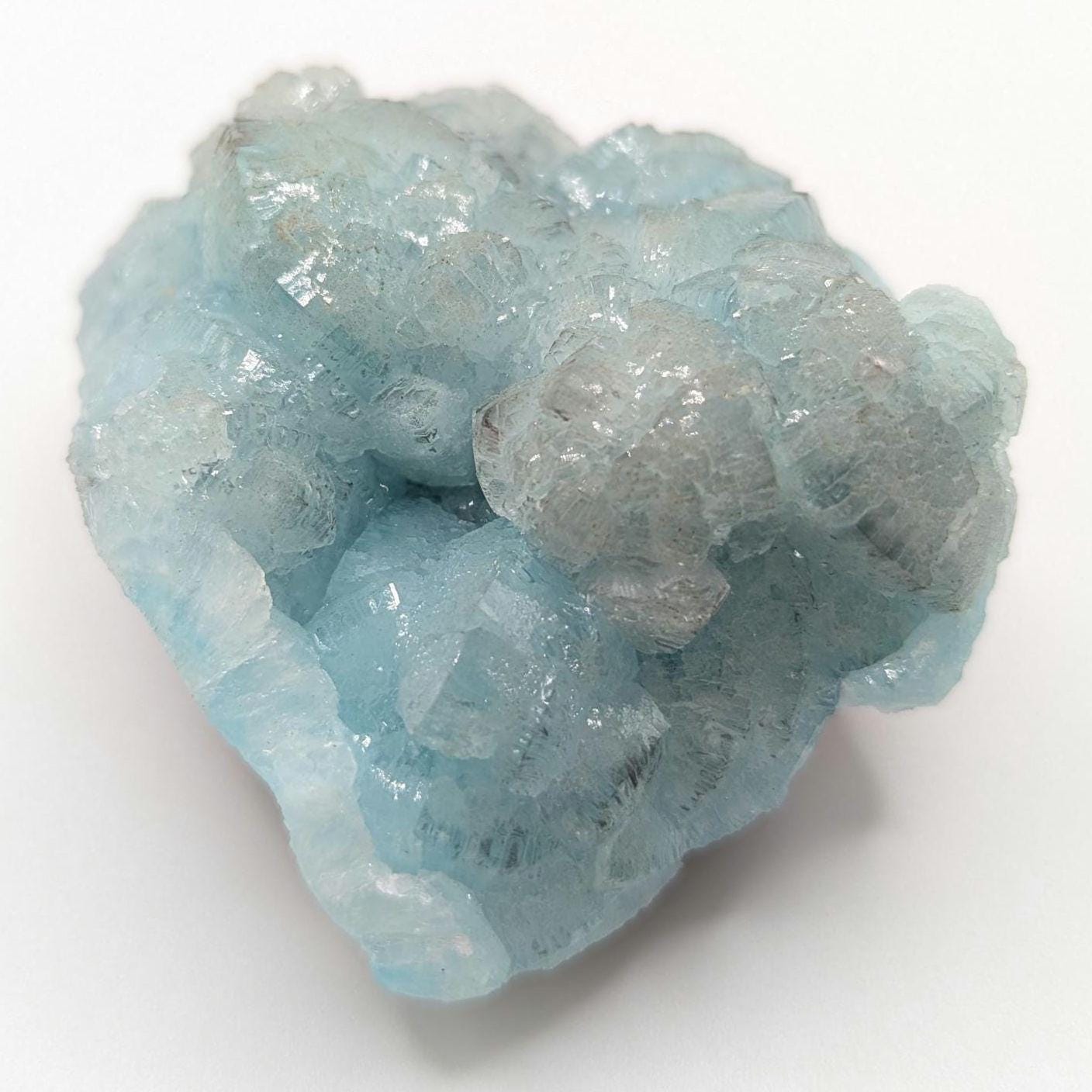 211g Smithsonite Fine Mineral Specimen - High Quality Blue Smithsonite Mineral - Mfouati, Republic of Congo - Natural Smithsonite Crystal