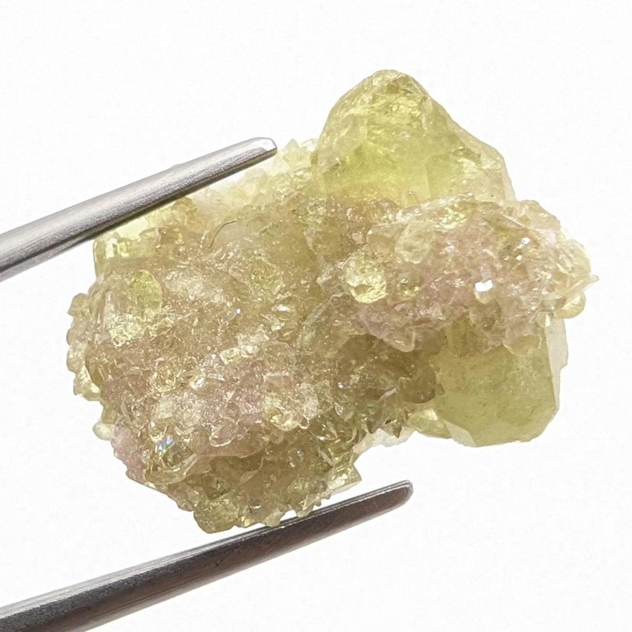 2.98 g Green Vesuvianite Crystal - Thumbnail Specimen - Jeffrey Mine, Quebec, Canada