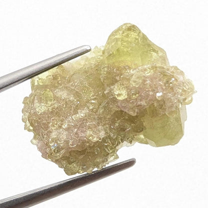 2.98 g Green Vesuvianite Crystal - Thumbnail Specimen - Jeffrey Mine, Quebec, Canada