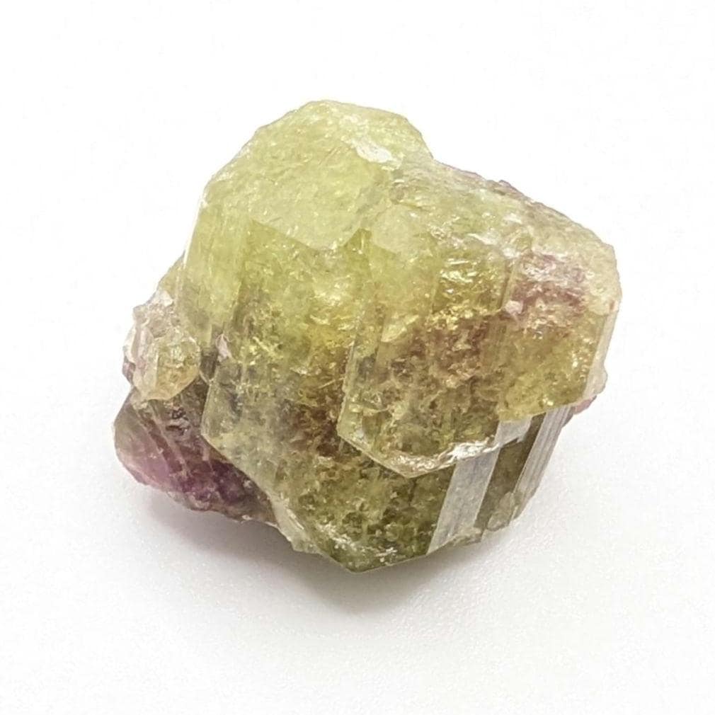 10.80 g Green and Purple Vesuvianite Crystal - Thumbnail Specimen - Jeffrey Mine, Quebec, Canada