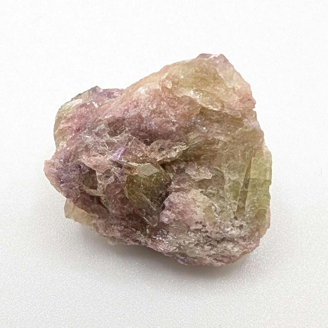 5.50 g Green and Purple Vesuvianite Crystal - Thumbnail Specimen - Jeffrey Mine, Quebec, Canada