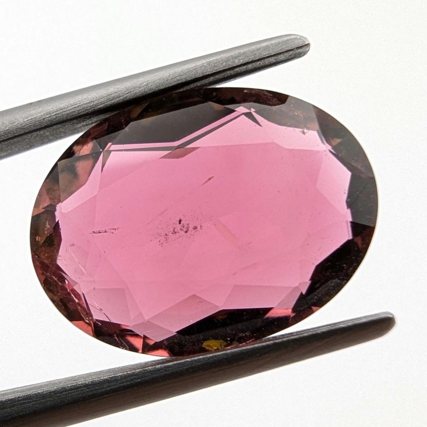 4.09ct Rubellite Tourmaline - Oval Faceted Rubellite Tourmaline - Fancy Cut Pink Tourmaline - Loose Tourmaline Gemstone - Afghanistan