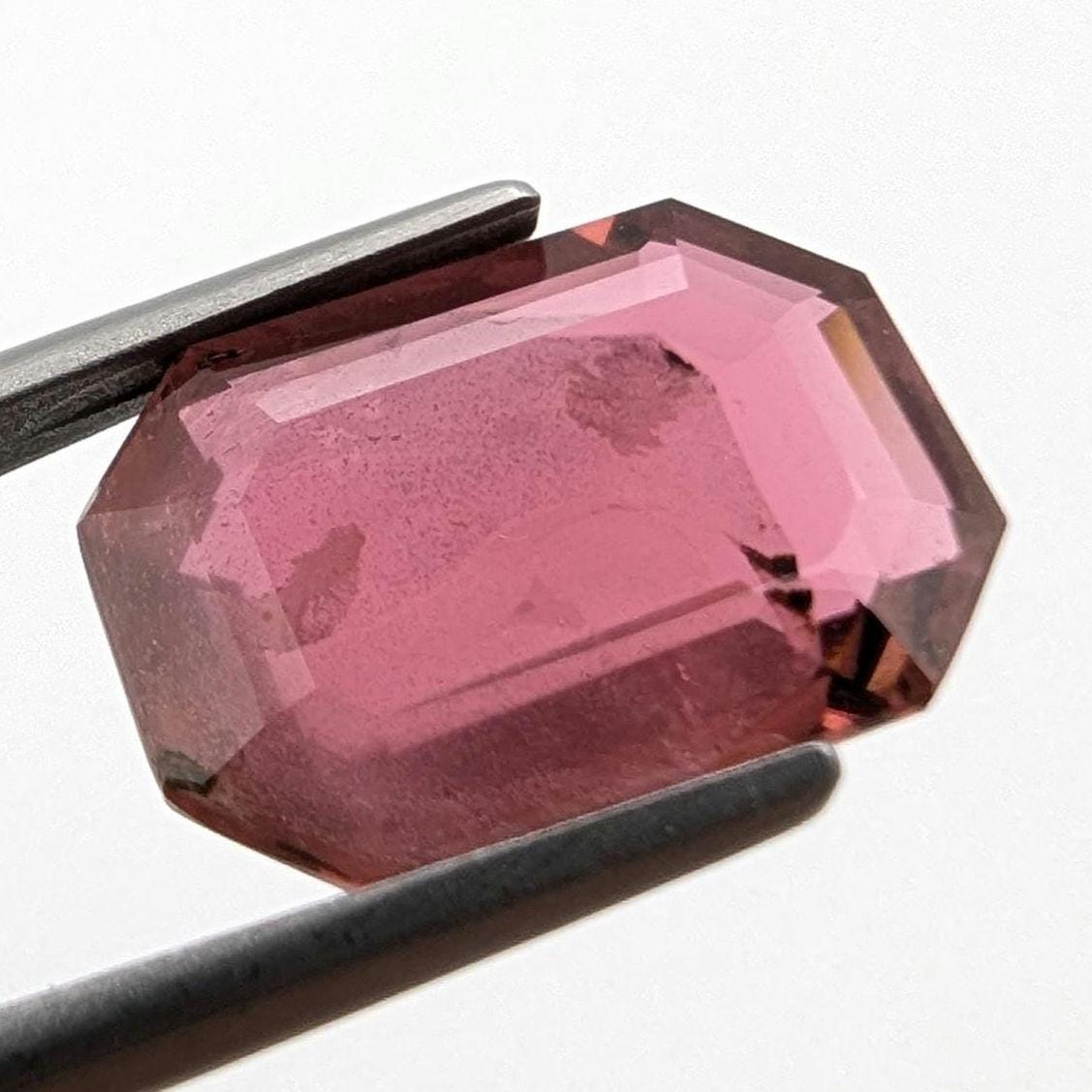 5.30ct Rubellite Tourmaline - Octagon Faceted Rubellite Tourmaline - Step Cut Pink Tourmaline - Loose Tourmaline Gemstone - Afghanistan