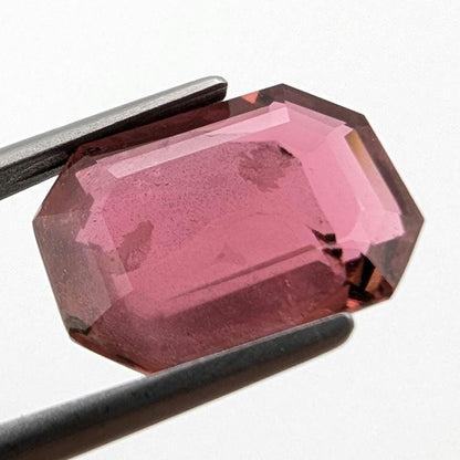 5.30ct Rubellite Tourmaline - Octagon Faceted Rubellite Tourmaline - Step Cut Pink Tourmaline - Loose Tourmaline Gemstone - Afghanistan
