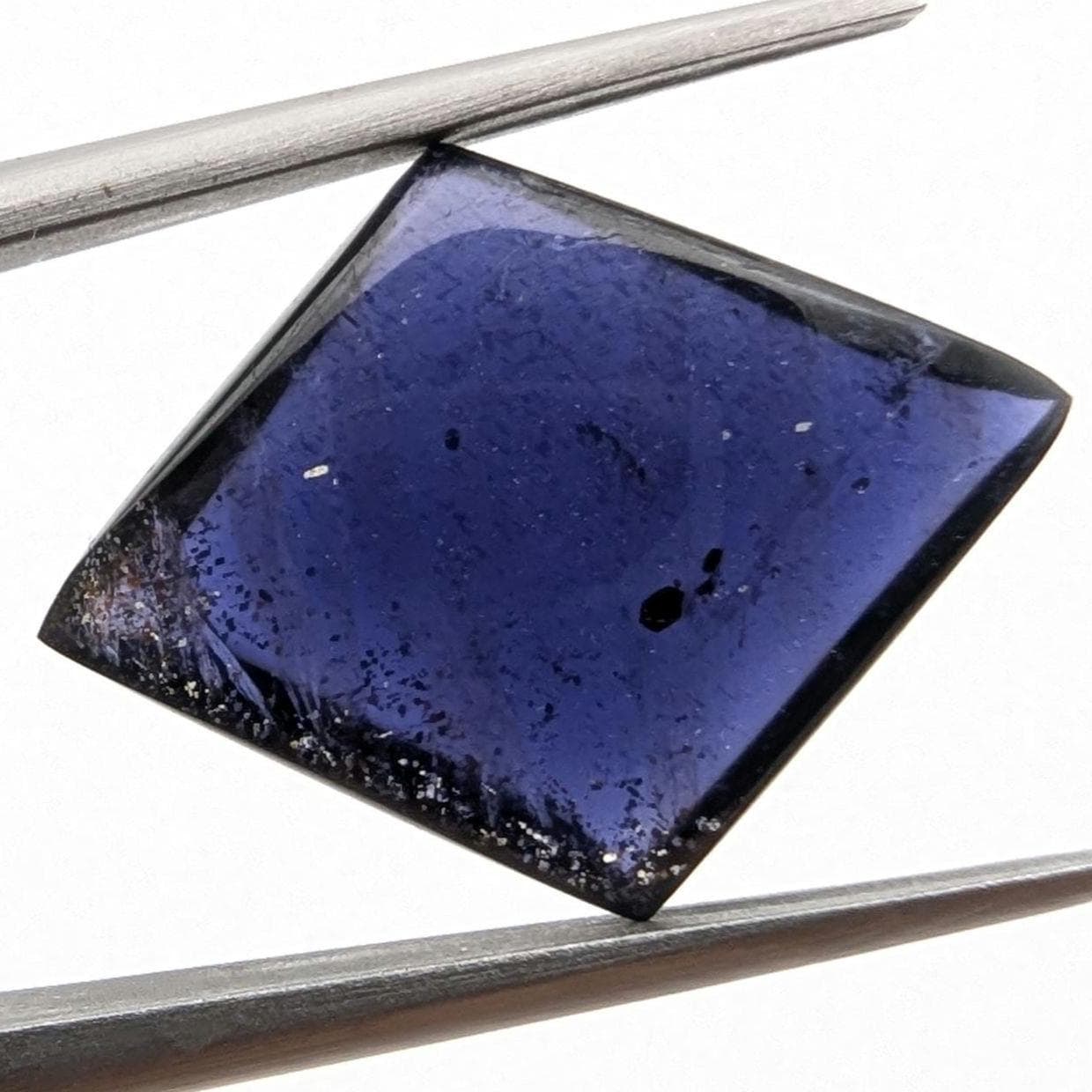 6.03ct Iolite Cabochon - Diamond Shape Pleochroic Iolite Cabochon - Purple and Yellow Iolite - Natural Iolite Cab - Colour Changing Gemstone