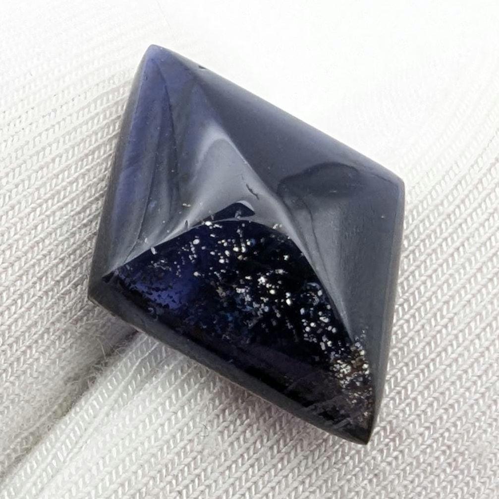 6.03ct Iolite Cabochon - Diamond Shape Pleochroic Iolite Cabochon - Purple and Yellow Iolite - Natural Iolite Cab - Colour Changing Gemstone