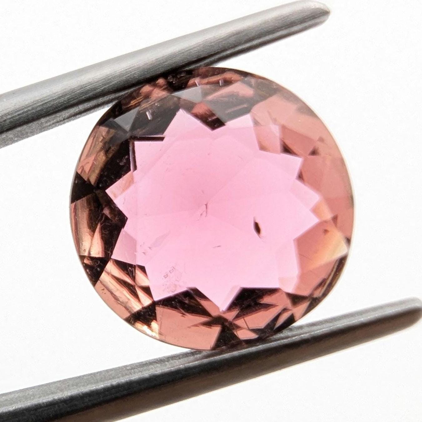 1.71ct Rubellite Tourmaline - Round Faceted Rubellite Tourmaline - Fancy Cut Pink Tourmaline - Loose Tourmaline Gemstone - Afghanistan