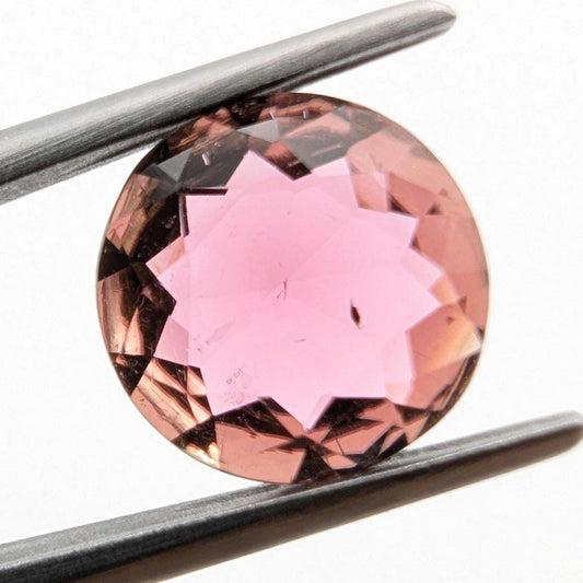 1.71ct Rubellite Tourmaline - Round Faceted Rubellite Tourmaline - Fancy Cut Pink Tourmaline - Loose Tourmaline Gemstone - Afghanistan