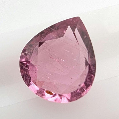 3.55ct Rubellite Tourmaline - Pear Faceted Rubellite Tourmaline - Fancy Cut Pink Tourmaline - Loose Tourmaline Gemstone - Afghanistan