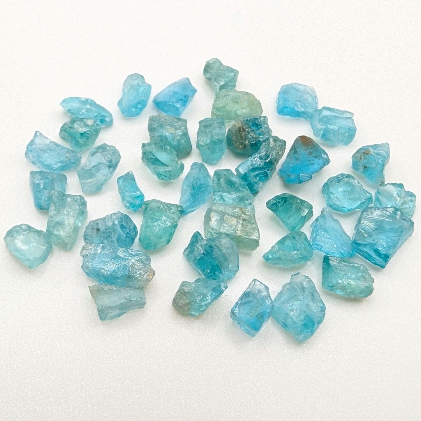 58 ct Paraiba Apatite - Natural Blue Green Apatite - Facet Rough Gemstones - Raw Apatite Loose Gems - Madagascar