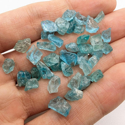 58 ct Paraiba Apatite - Natural Blue Green Apatite - Facet Rough Gemstones - Raw Apatite Loose Gems - Madagascar