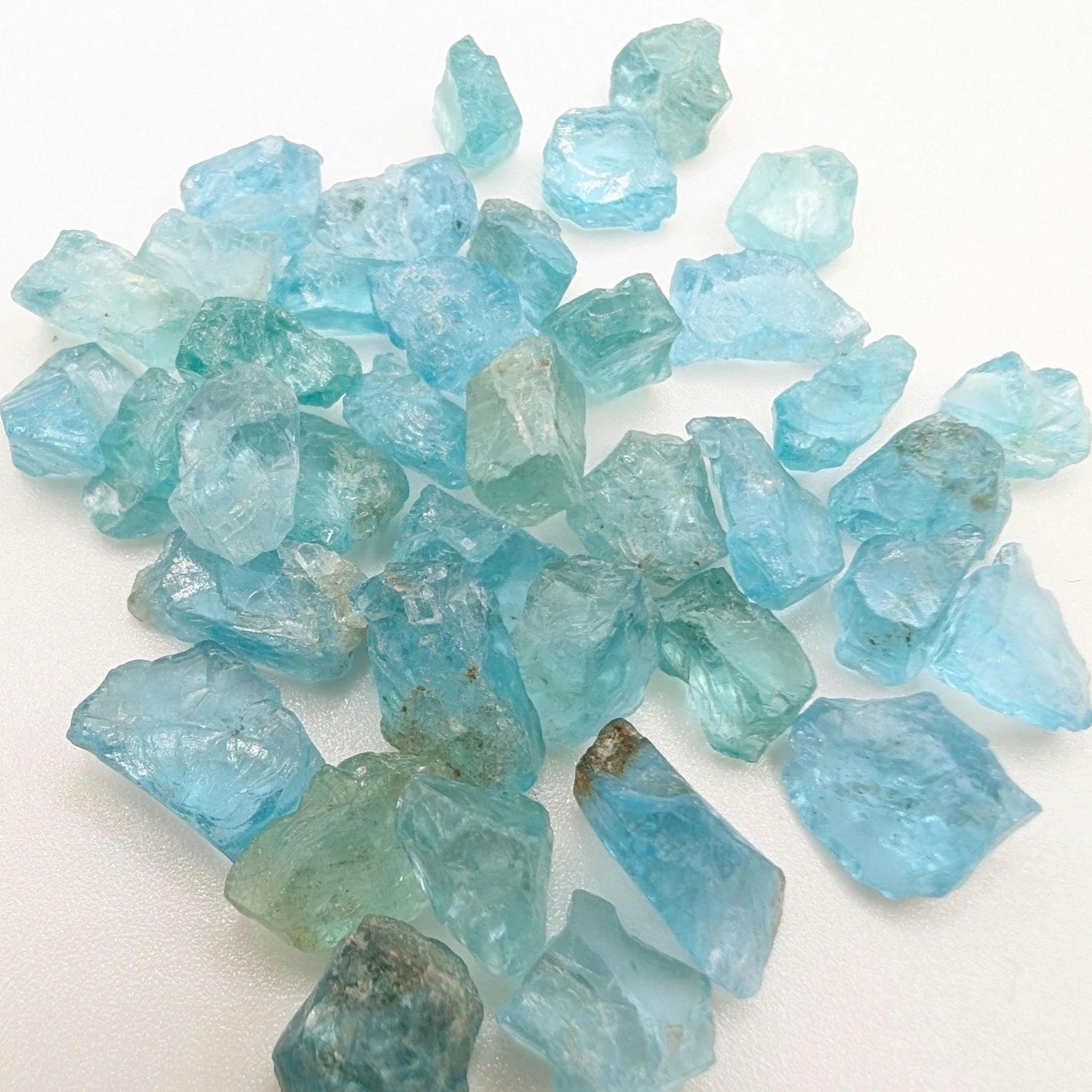 58 ct Paraiba Apatite - Natural Blue Green Apatite - Facet Rough Gemstones - Raw Apatite Loose Gems - Madagascar