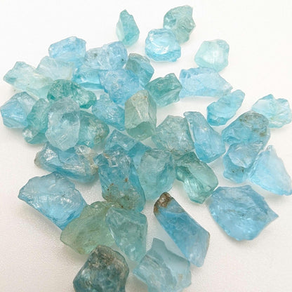 58 ct Paraiba Apatite - Natural Blue Green Apatite - Facet Rough Gemstones - Raw Apatite Loose Gems - Madagascar