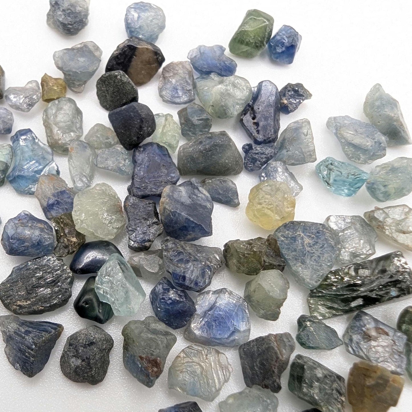 60 ct Blue and Green Sapphire Lot - Natural Sapphires - Rough Sapphire Gems from Madagascar - Heated Raw Sapphire Gemstones