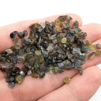 57 ct Green and Yellow Sapphire Lot - Natural Sapphires - Rough Sapphire Gems from Madagascar - Heated Raw Sapphire Gemstones