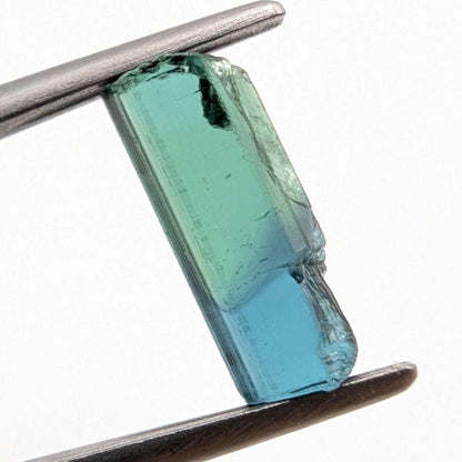 1.71ct Indicolite Tourmaline - Octagon Faceted Blue Tourmaline - Step Cut Bicolor Tourmaline - Loose Tourmaline Gemstone - Mozambique