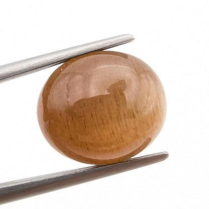 7.72 ct Cat's Eye Apatite - Honey Cat's Eye Cabochon - Natural Untreated Gemstone - Chatoyant Cat's Eye Gemstone - Minas Gerais, Brazil