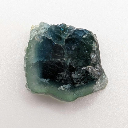 12.82 ct Indicolite Tourmaline Slice - Polished Blue Tourmaline Crystal - Bicolor Tourmaline - Loose Gemstone - Afghanistan