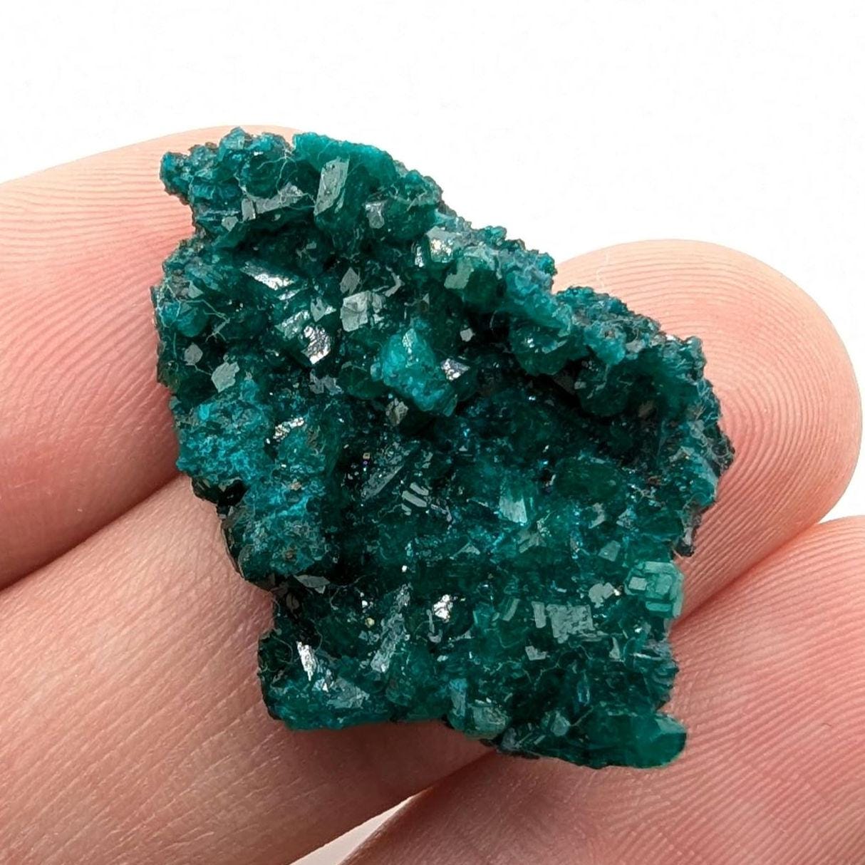 2.91g Dioptase Crystal Specimen - Dioptase from Sanda, Mindouli, Republic of Congo - Green Dioptase Crystal - Raw Dioptase Mineral Specimen
