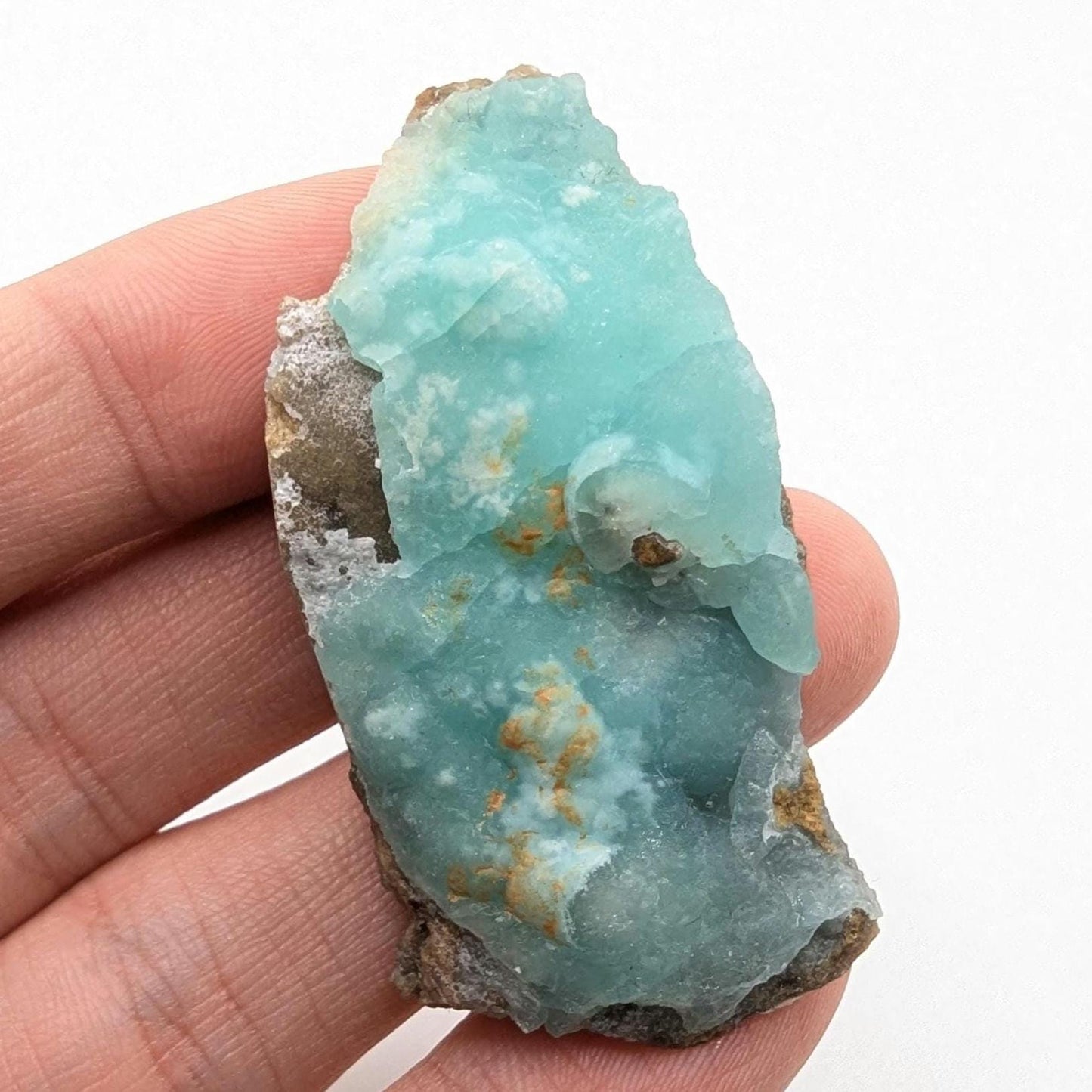 36g Smithsonite Mineral Specimen - High Quality Blue Smithsonite Mineral - Mfouati, Republic of Congo - Natural Smithsonite Crystal