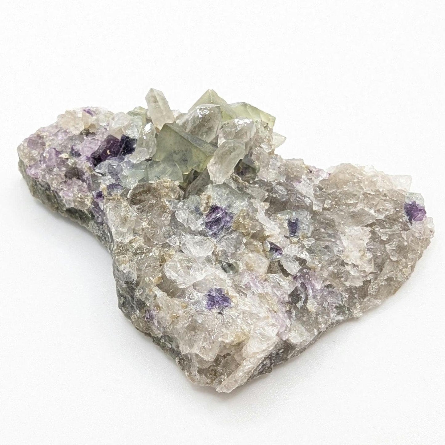 38g Green and Purple Fluorite Specimen - Inner Mongolia Fluorite Crystal - Natural Fluorite Crystal - Cubic Fluorite - Mineral Specimen
