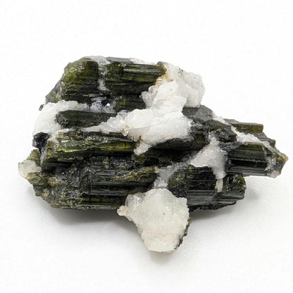 23g Green Tourmaline with Quartz - Minas Gerais, Brazil - Natural Mineral Specimen - Tourmaline Crystal