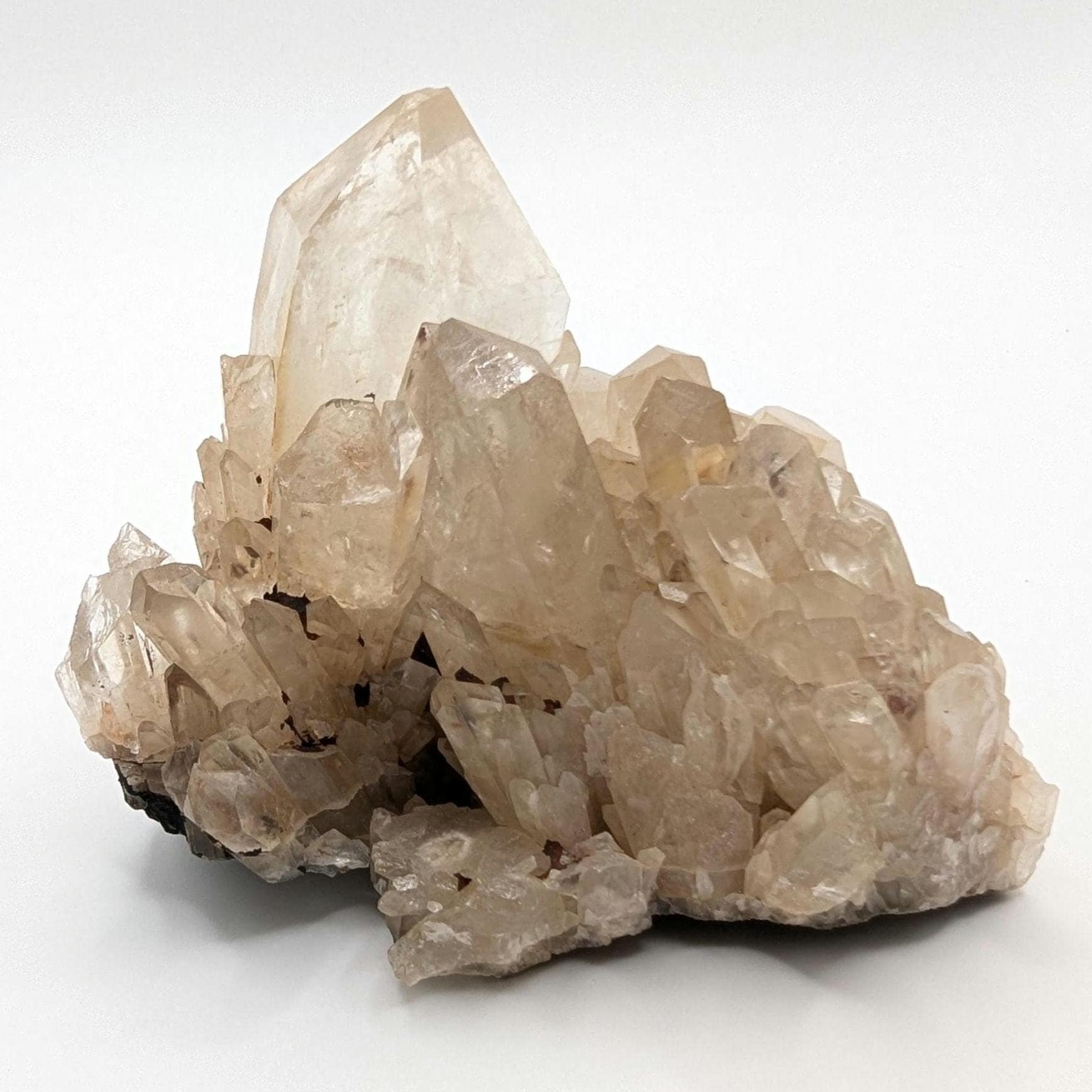 317g Natural Kundalini Citrine - Genuine Unheated Citrine Crystal - Kundalini Quartz Cluster - Luena, Congo - Raw Citrine Point Cluster