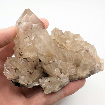 317g Natural Kundalini Citrine - Genuine Unheated Citrine Crystal - Kundalini Quartz Cluster - Luena, Congo - Raw Citrine Point Cluster