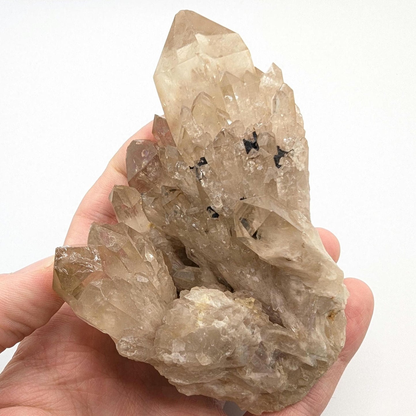 371g Natural Kundalini Citrine - Genuine Unheated Citrine Crystal - Kundalini Quartz Cluster - Luena, Congo - Raw Citrine Point Cluster