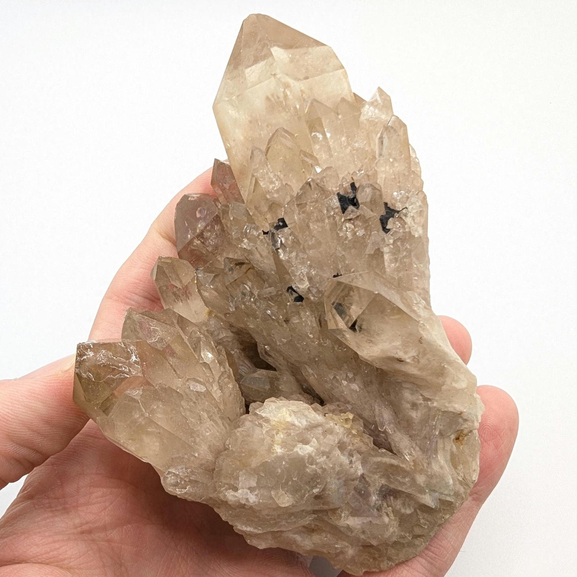 371g Natural Kundalini Citrine - Genuine Unheated Citrine Crystal - Kundalini Quartz Cluster - Luena, Congo - Raw Citrine Point Cluster