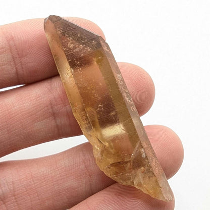 10g (Genuine) Natural Citrine Crystal from Mansa, Zambia - Rough Citrine Point - Unheated Citrine - Untreated Citrine - Natural Crystals
